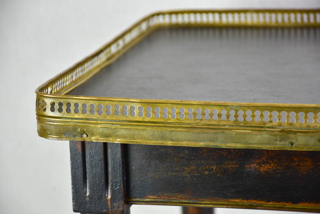 Louis XVI style coffee table with gallery edge 17¼" x 33½"