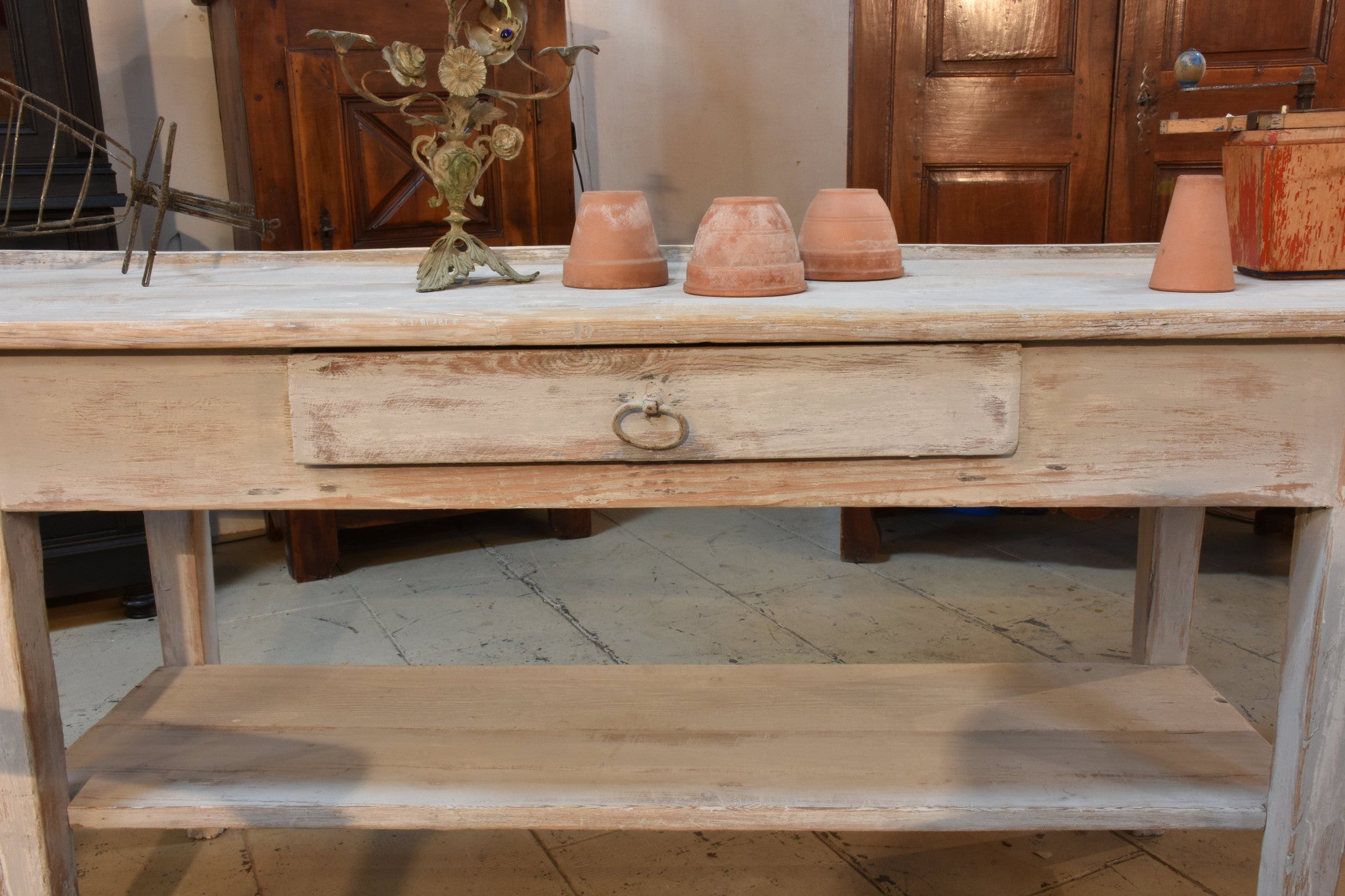 Console, painted, French, late-19th-century