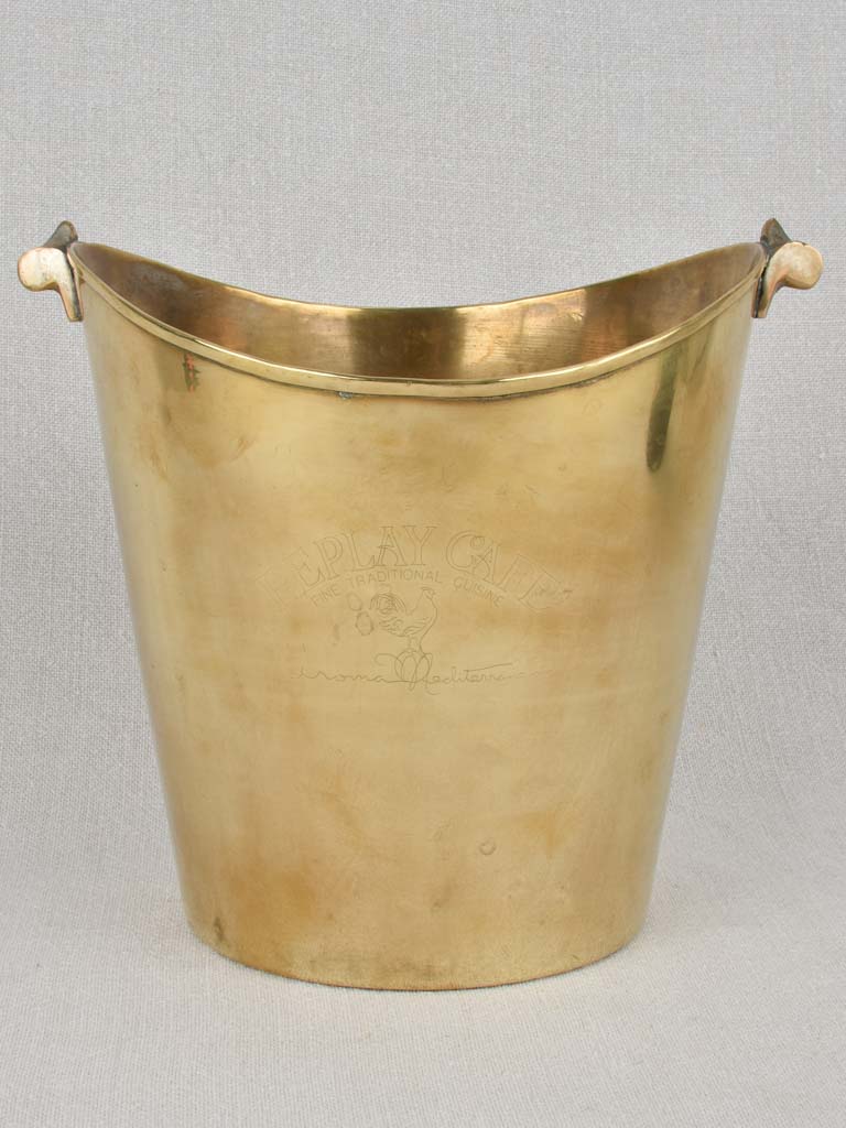 Mid century ice bucket - Replay Café with rooster