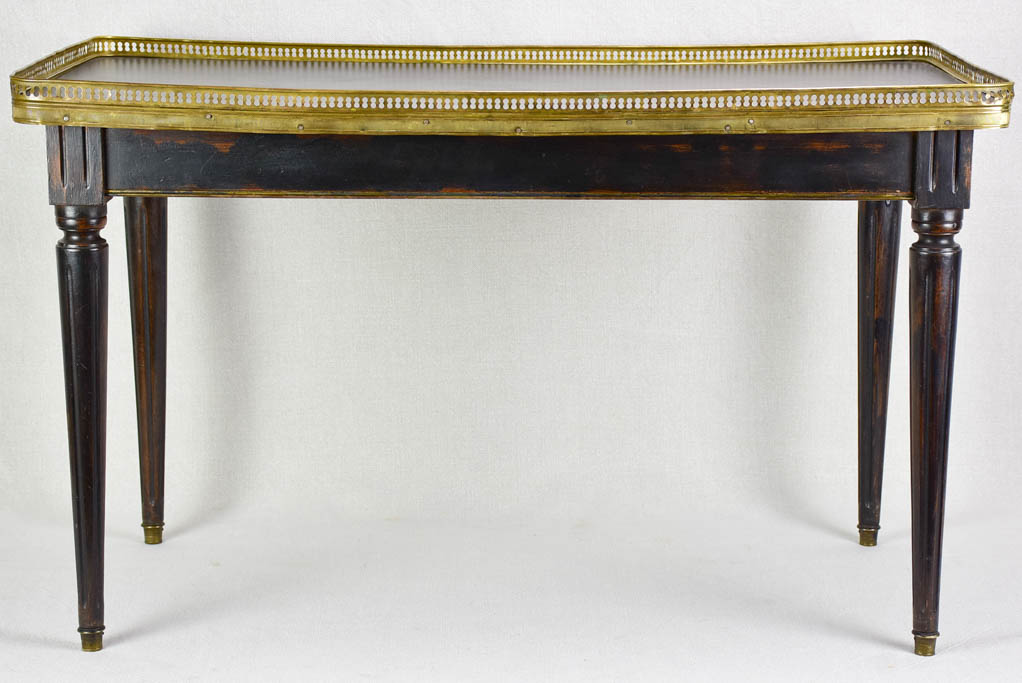 Louis XVI style coffee table with gallery edge 17¼" x 33½"