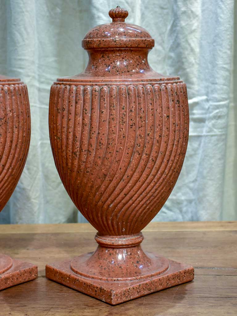 Pair of French mantle piece decorations