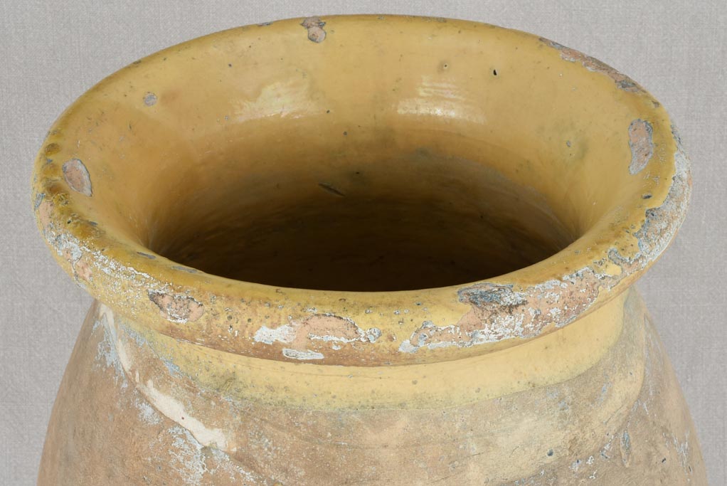 Small 19th century Biot olive jar 18"