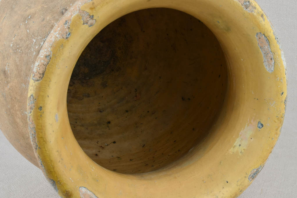 Small 19th century Biot olive jar 18"
