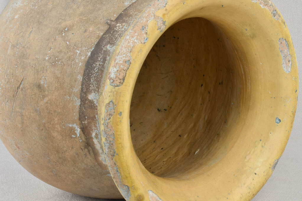 Small 19th century Biot olive jar 18"