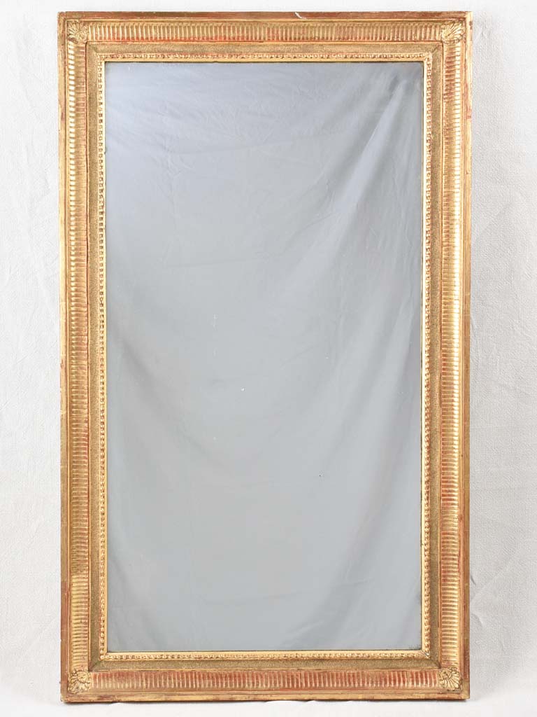 Louis XVI style gilded mirror 41" x 24½"