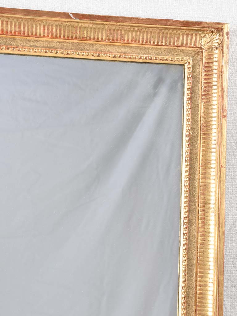 Louis XVI style gilded mirror 41" x 24½"