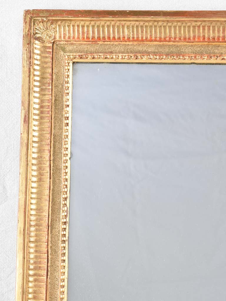 Louis XVI style gilded mirror 41" x 24½"