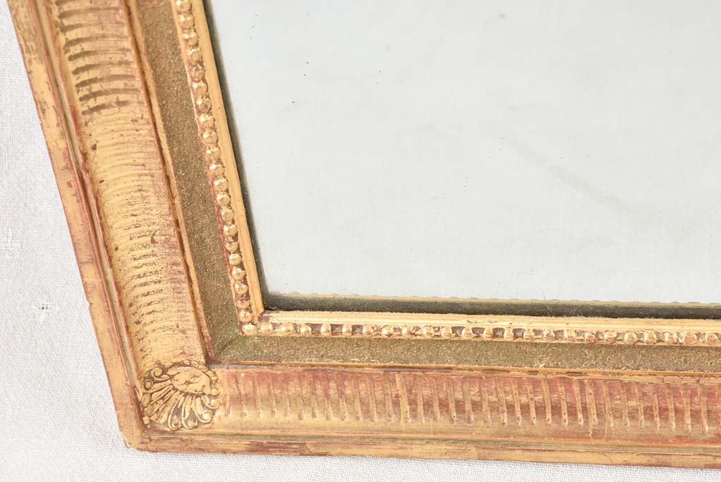 Louis XVI style gilded mirror 41" x 24½"