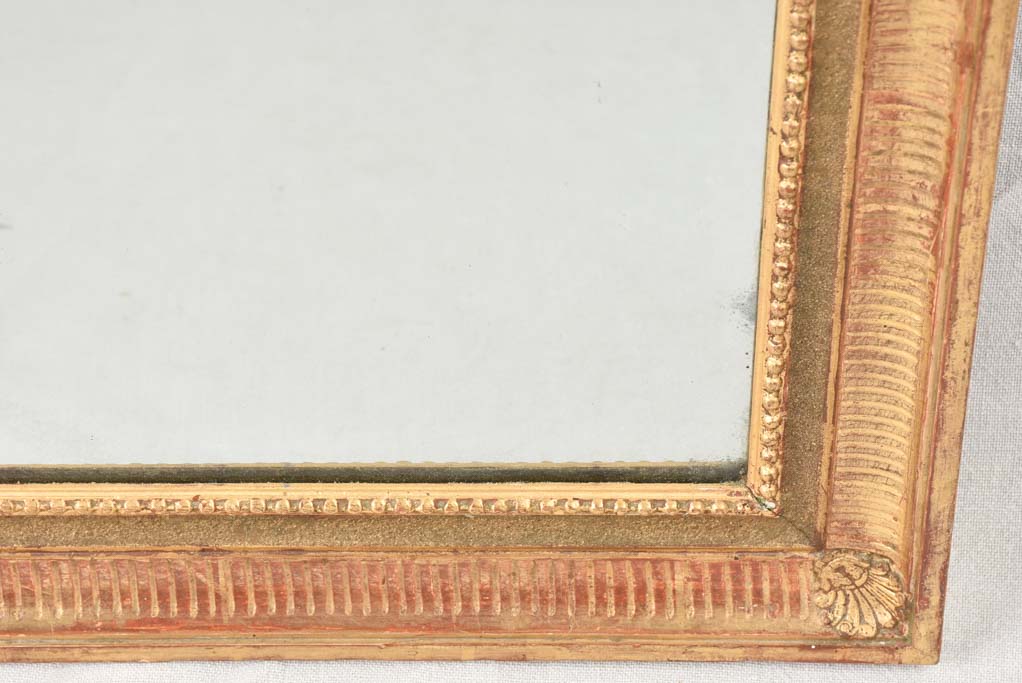 Louis XVI style gilded mirror 41" x 24½"
