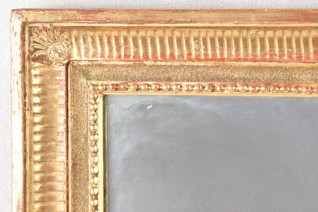 Louis XVI style gilded mirror 41" x 24½"