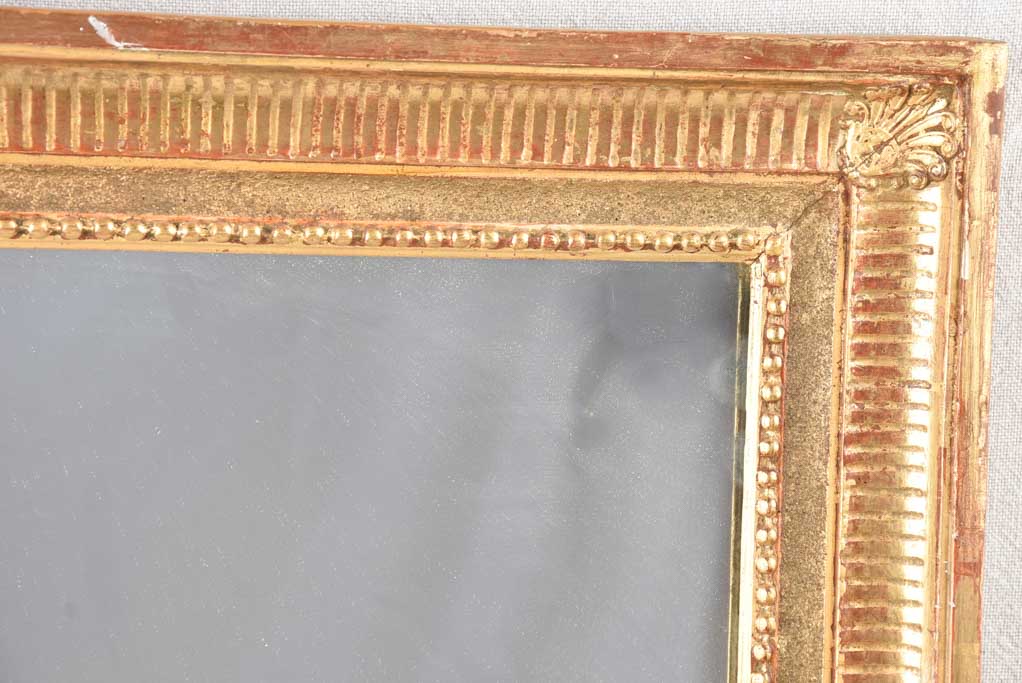 Louis XVI style gilded mirror 41" x 24½"