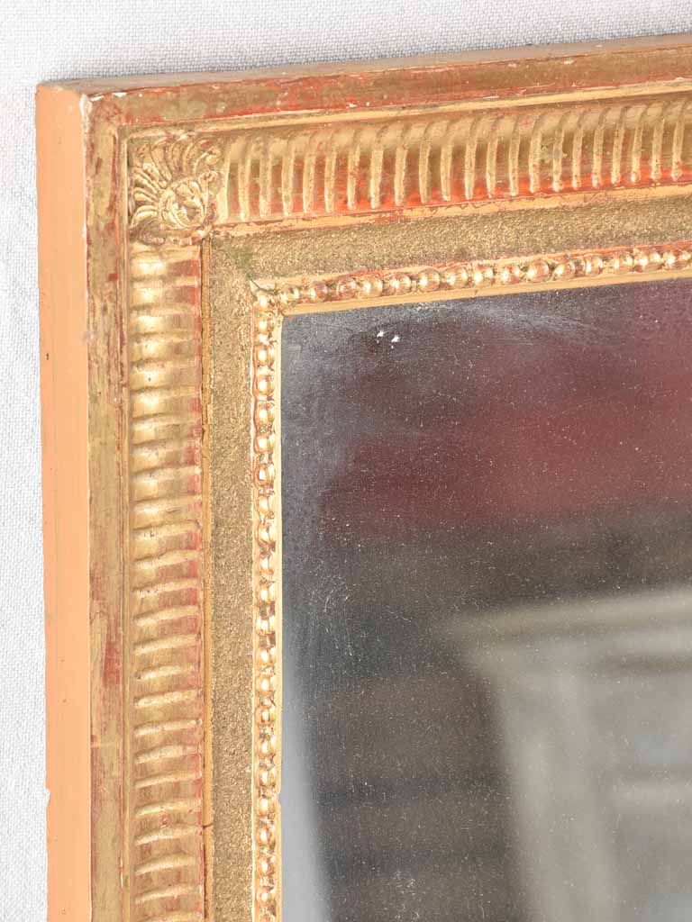 Louis XVI style gilded mirror 41" x 24½"