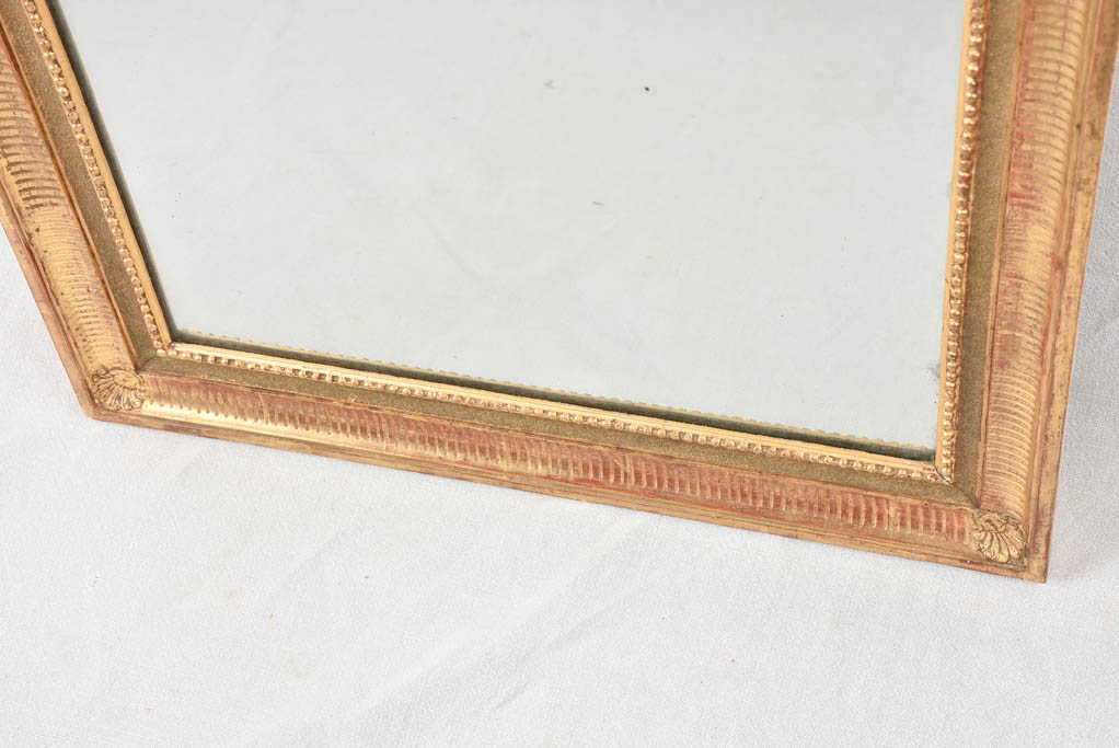 Louis XVI style gilded mirror 41" x 24½"