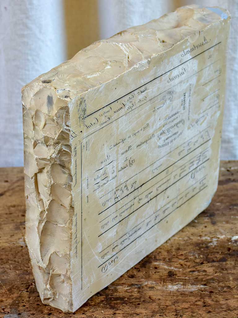 French litograph printing stone