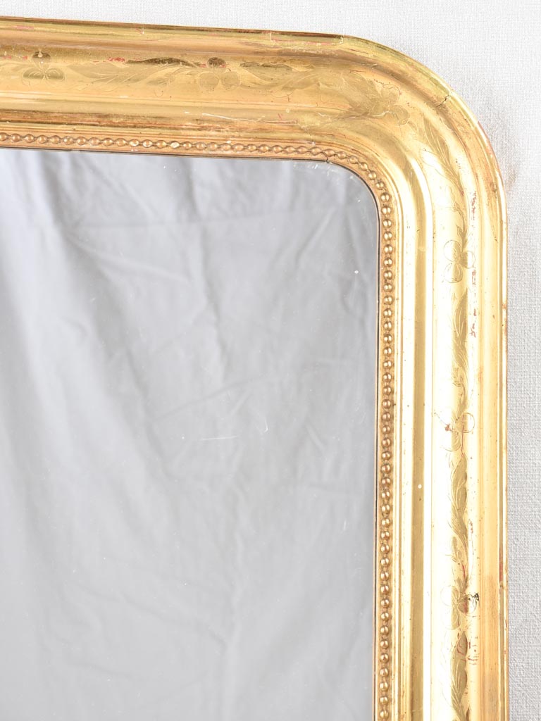 Louis Philippe mirror with gilded frame 30¼" x 24"