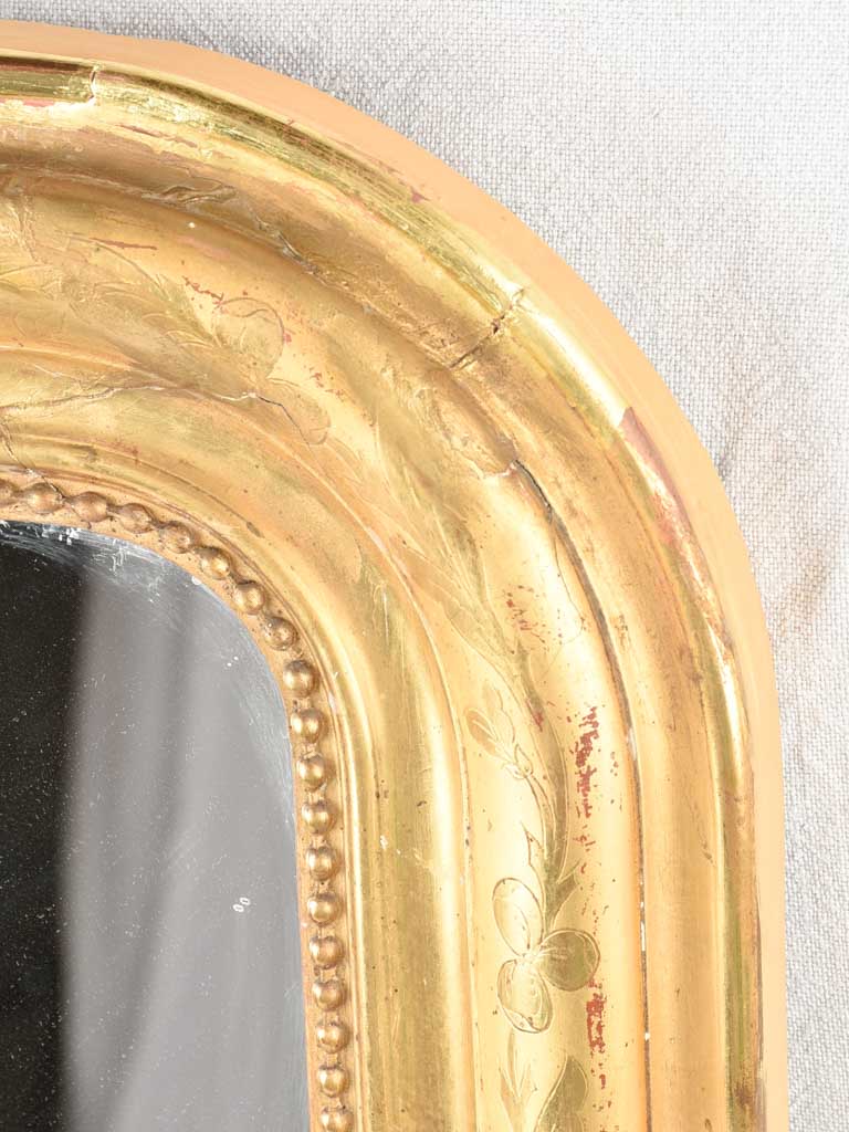 Louis Philippe mirror with gilded frame 30¼" x 24"