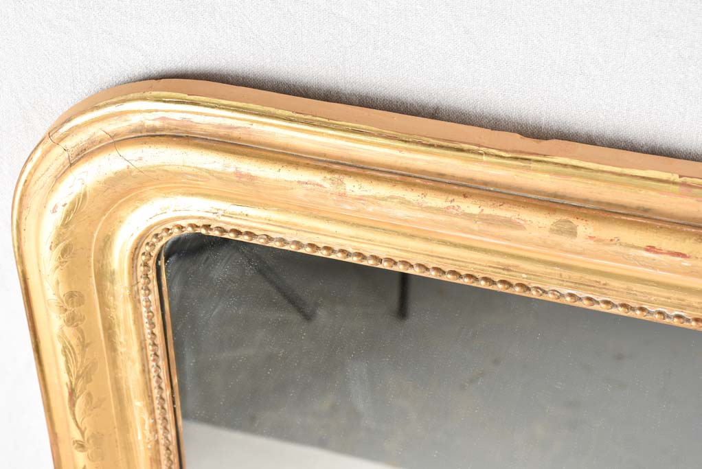 Louis Philippe mirror with gilded frame 30¼" x 24"