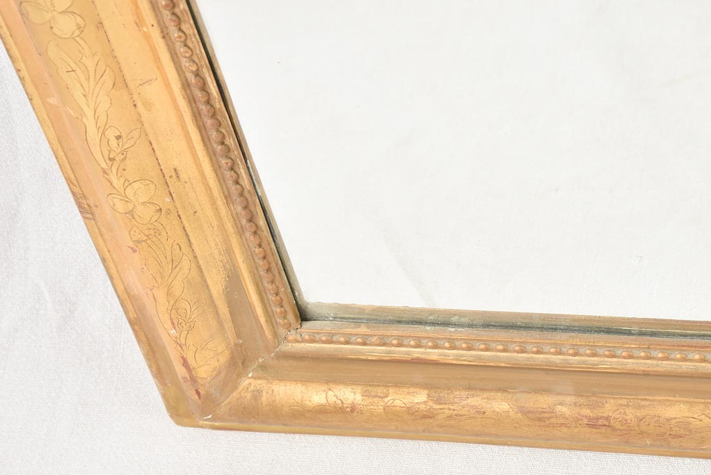 Louis Philippe mirror with gilded frame 30¼" x 24"