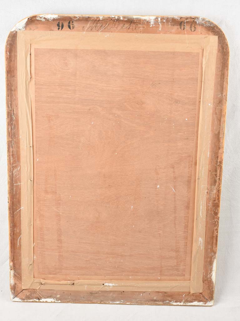 Louis Philippe mirror with gilded frame 30¼" x 24"