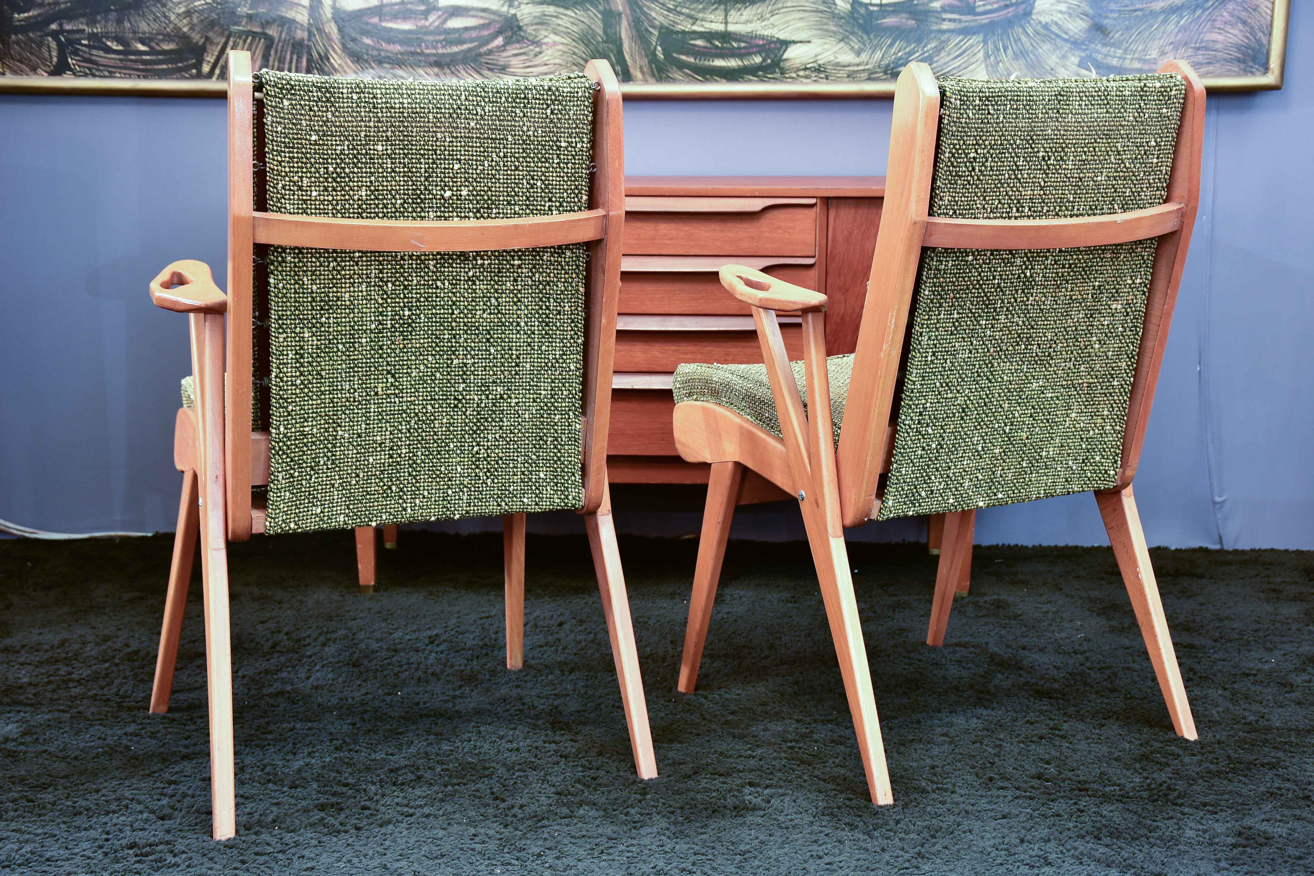 Pair of vintage Scandinavian armchairs