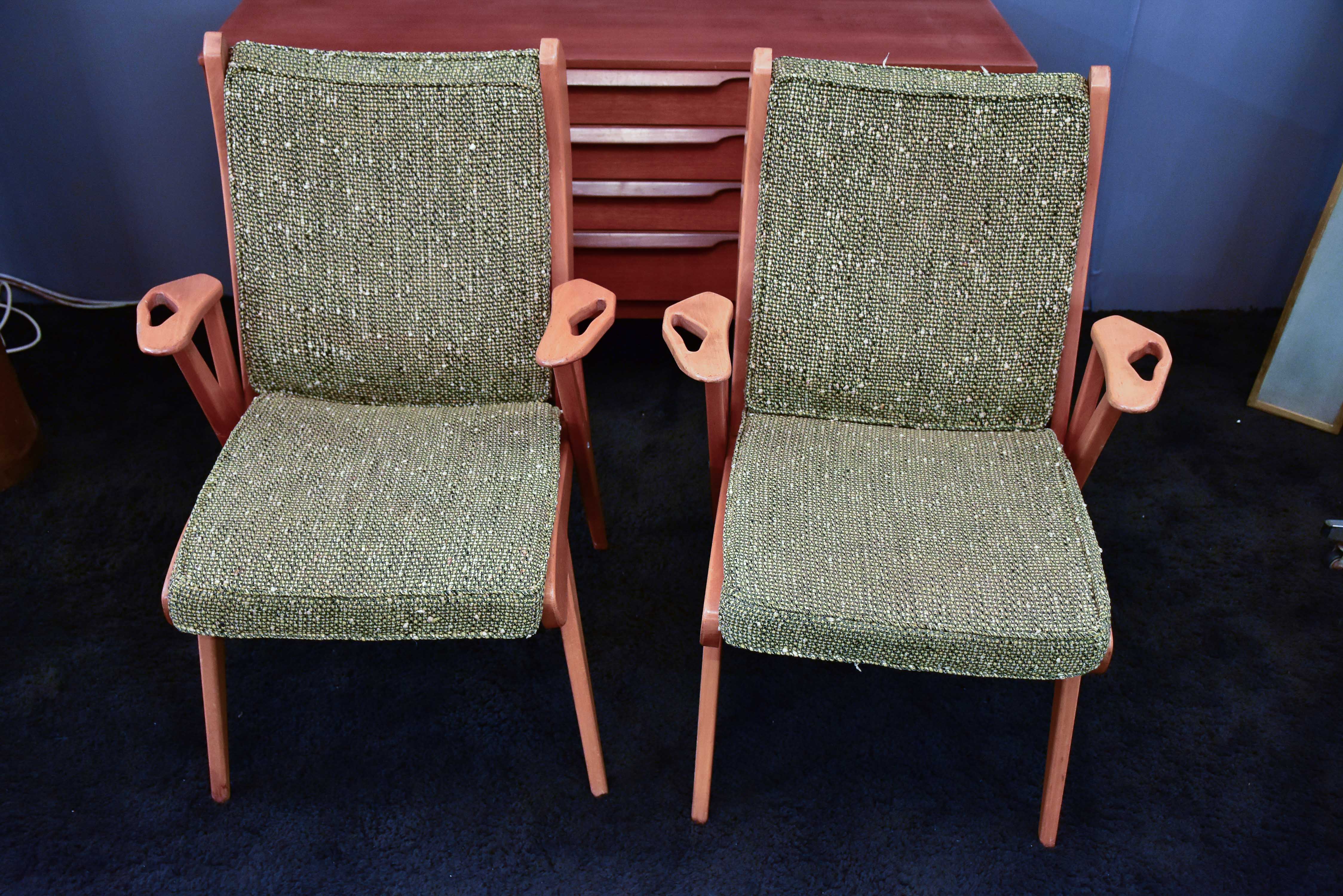 Pair of vintage Scandinavian armchairs