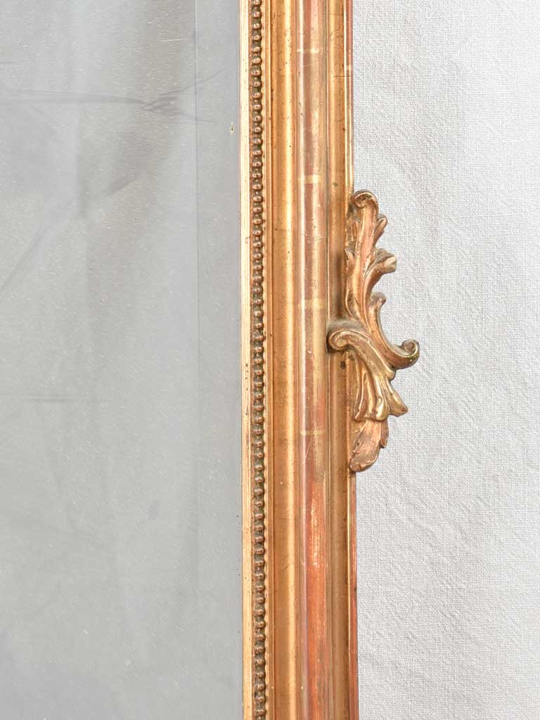 Large Louis XV gilded mirror 58" x 34¾"