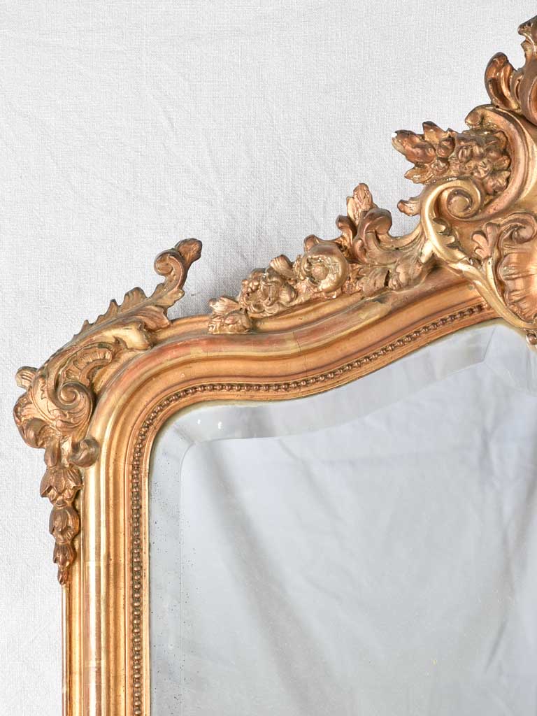 Large Louis XV gilded mirror 58" x 34¾"