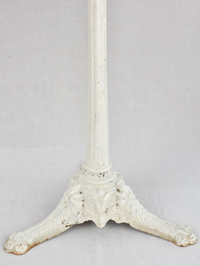 Pair of antique bistro tables w/ marble