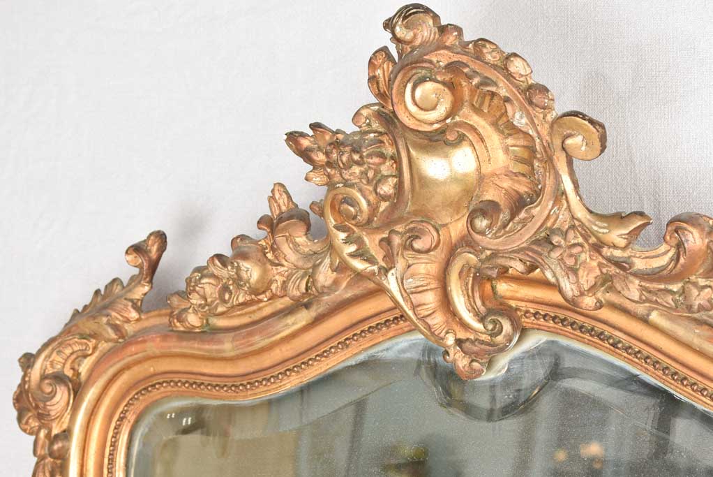 Large Louis XV gilded mirror 58" x 34¾"