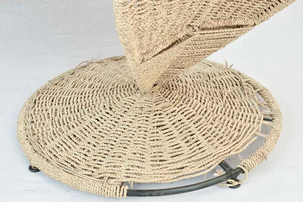 Set of four Italian banana leaf chairs attributed to Martio Cecci