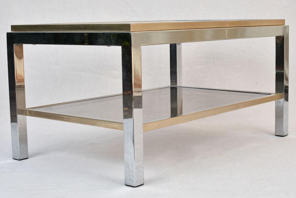 Victorian-age smokey glass coffee table