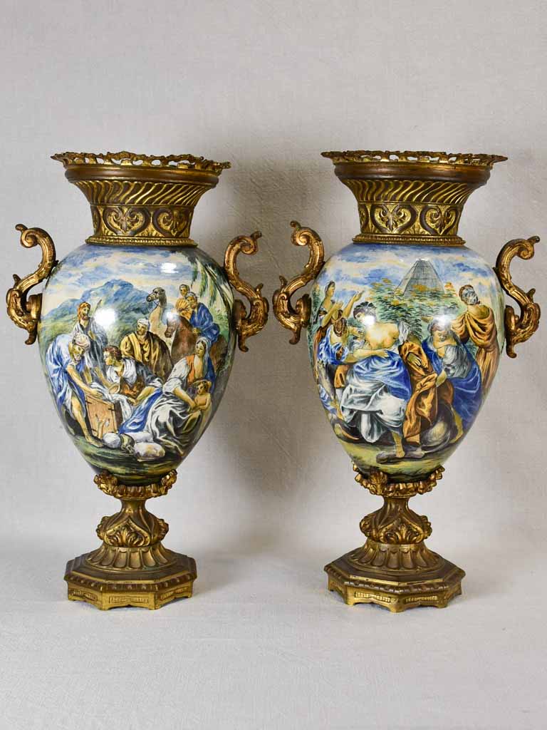 Large Renaissance Style Italian Lamps