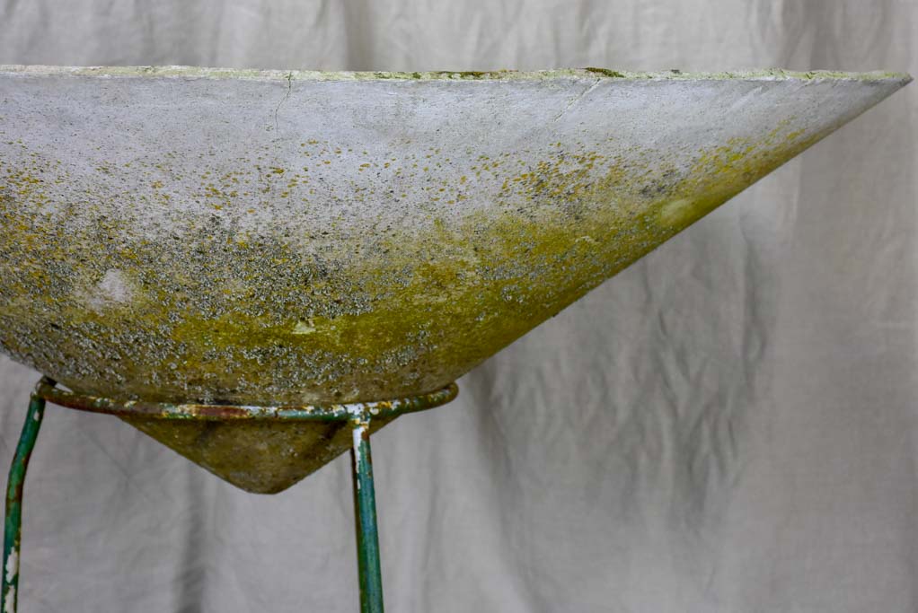 Giant Willy Guhl vintage garden planter on stand