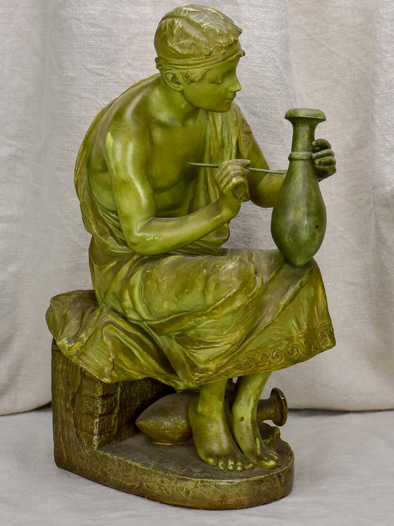 French terracotta statue