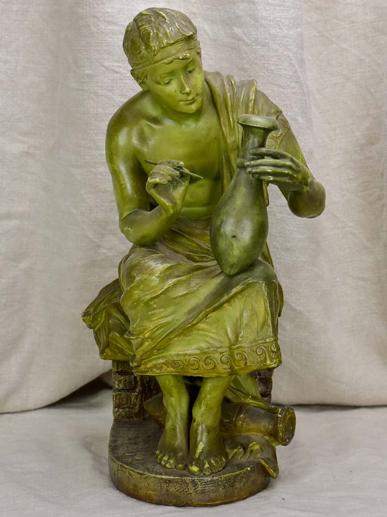 French terracotta statue
