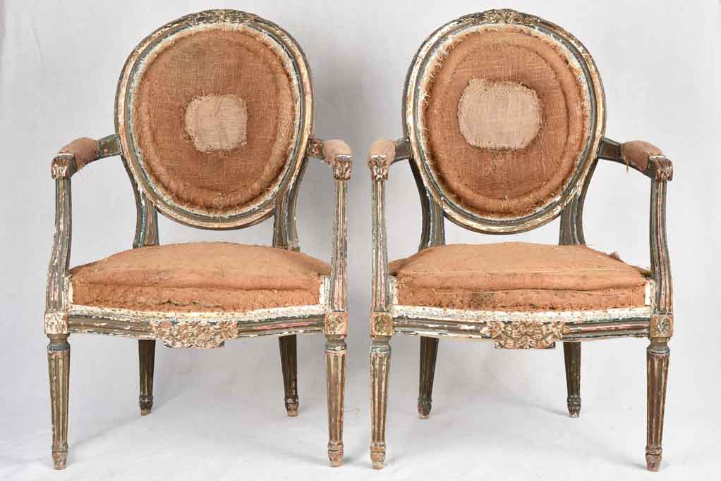 Louis XVI sofa w/ 2 armchairs