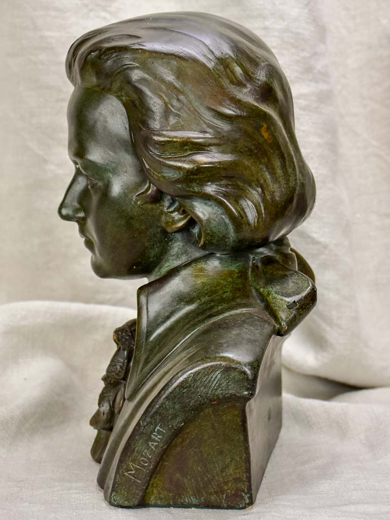 Vintage French bust of Mozart