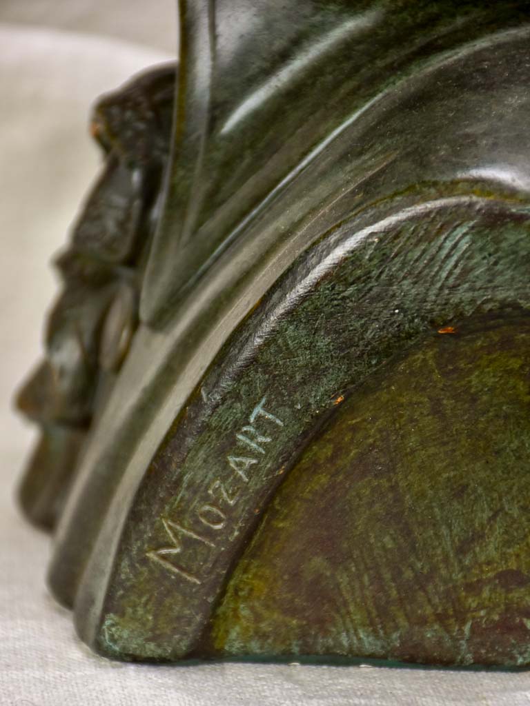 Vintage French bust of Mozart