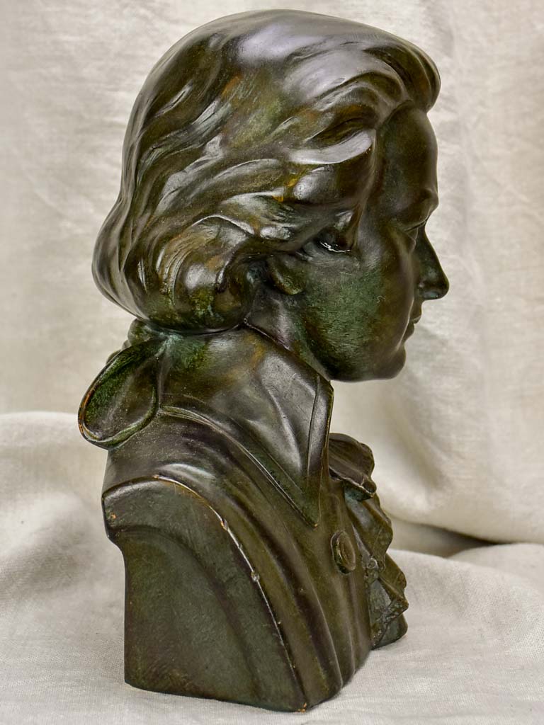 Vintage French bust of Mozart