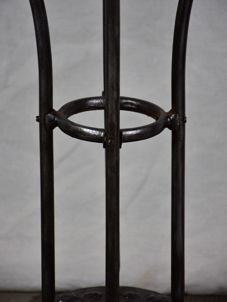 Antique French bistro table with claw feet 31½"