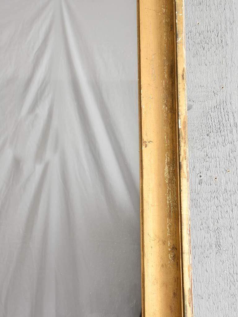 Large 19th century rectangular mirror with gilded frame 51¼" x 43¼"
