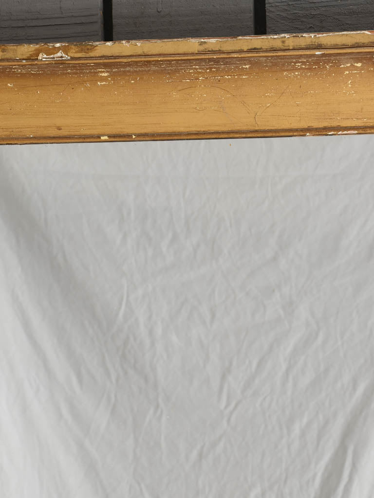 Large 19th century rectangular mirror with gilded frame 51¼" x 43¼"