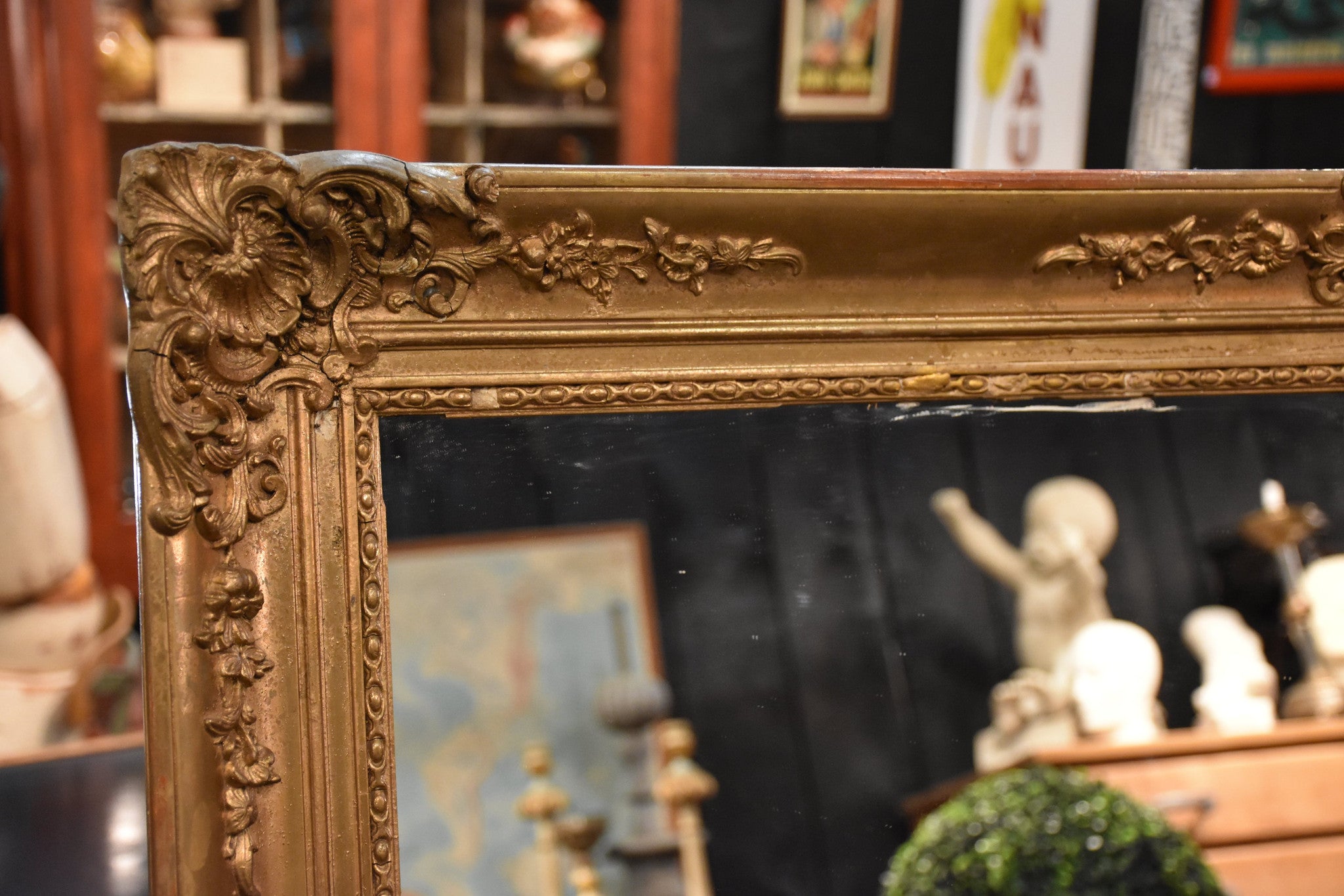 French giltwood mirror – early 19th century