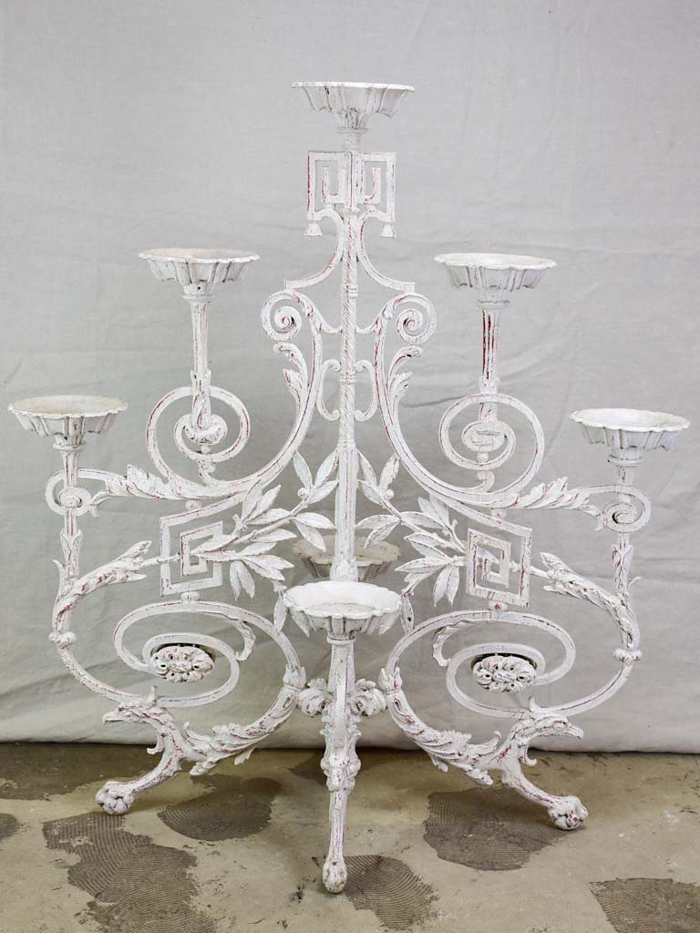 Napoleon III cast iron plant stand 43¾"