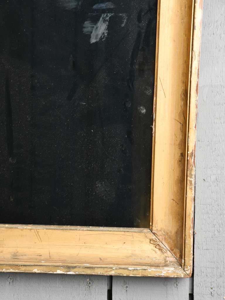 Large 19th century rectangular mirror with gilded frame 51¼" x 43¼"