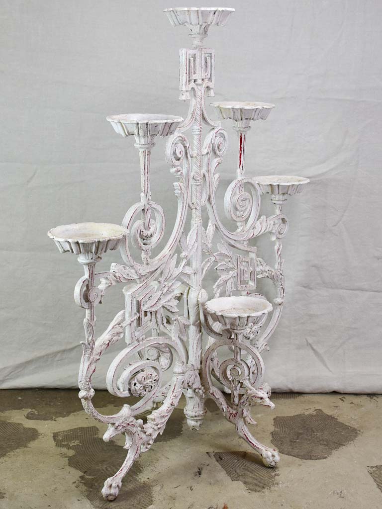 Napoleon III cast iron plant stand 43¾"