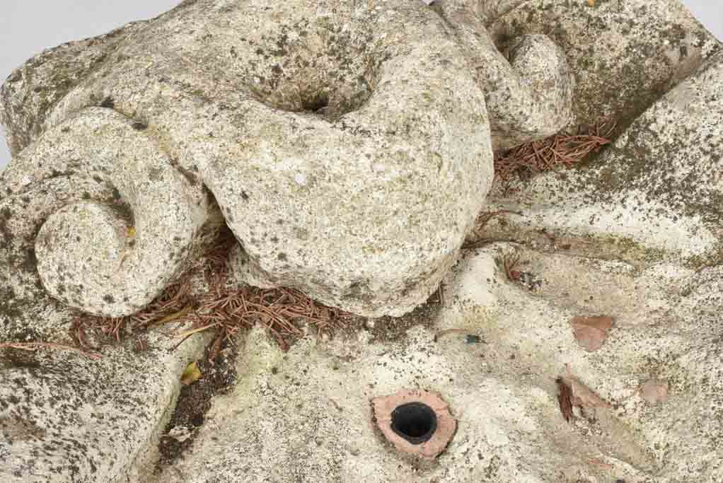 Rustic weathered concrete bird's oasis