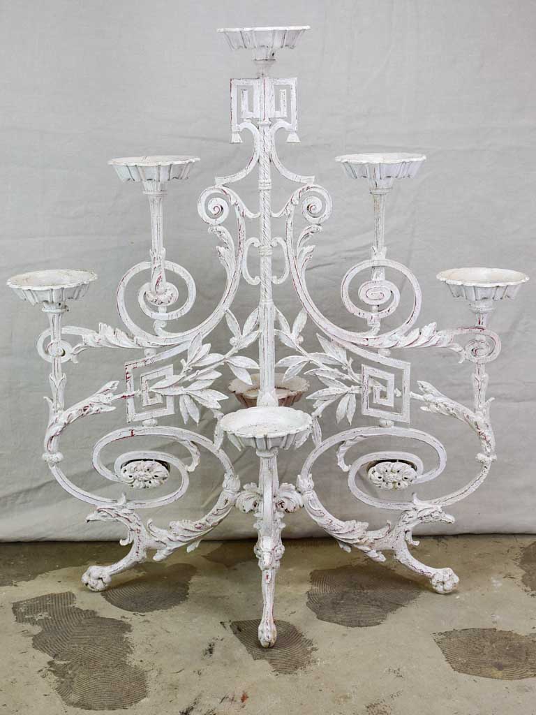 Napoleon III cast iron plant stand 43¾"