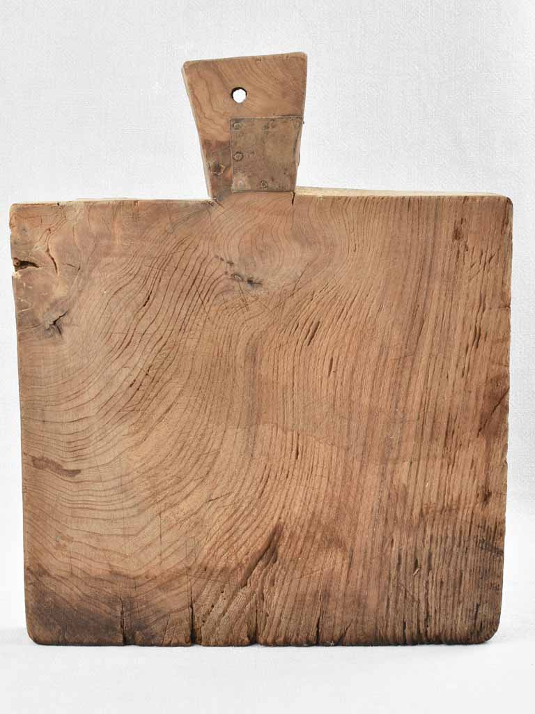 Antique French cutting board - square 15¼" x 12½"