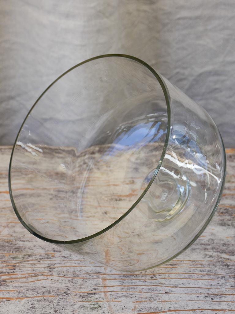 Antique Hand-Blown Glass Globe Cloche